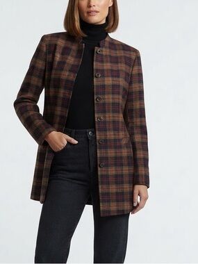 VINTAGE BEECHERS BROOK PLAID BLAZER 
SMALL